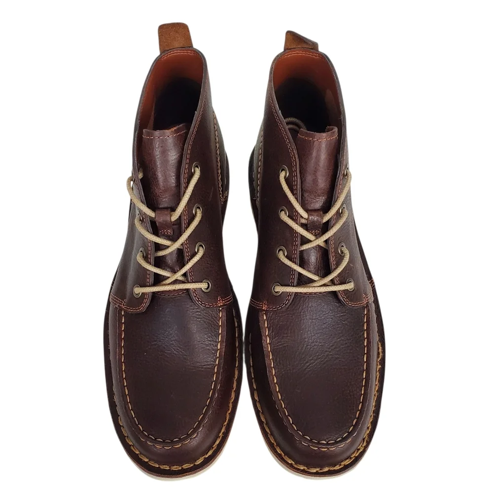 New Timberland mens westmore lace up leather chukka boots brown preppy academia